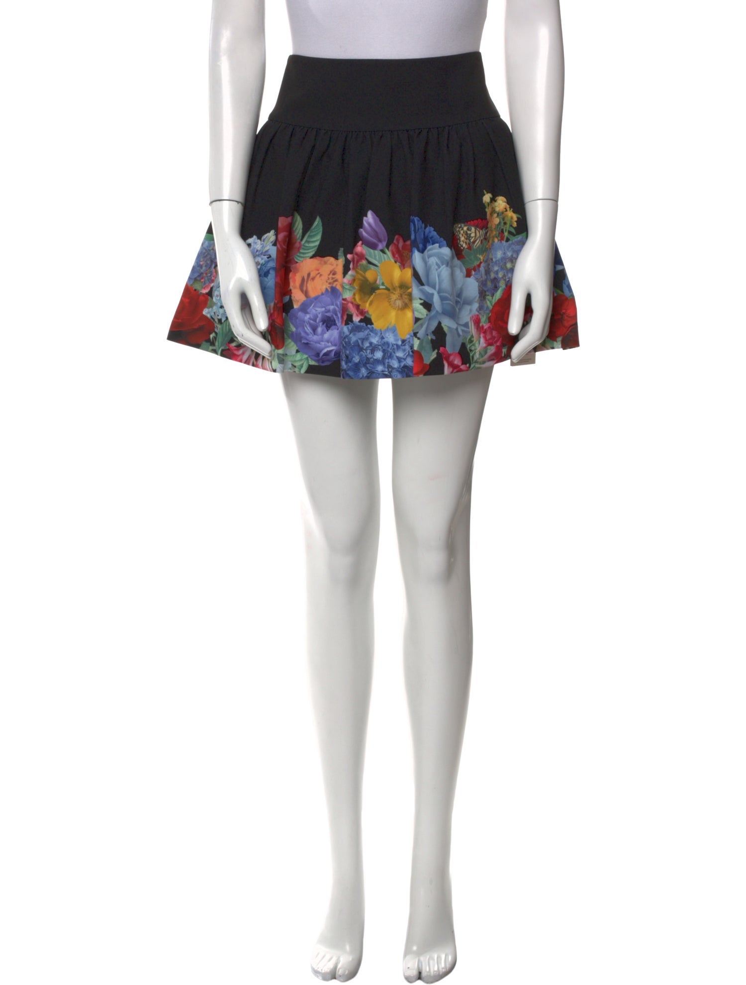 Alice + Olivia Floral Print Mini Skirt